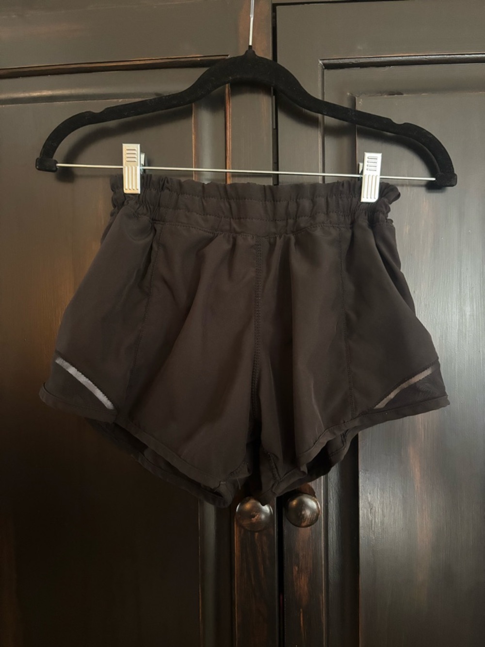 Varsity Black Women's Athletic Shorts